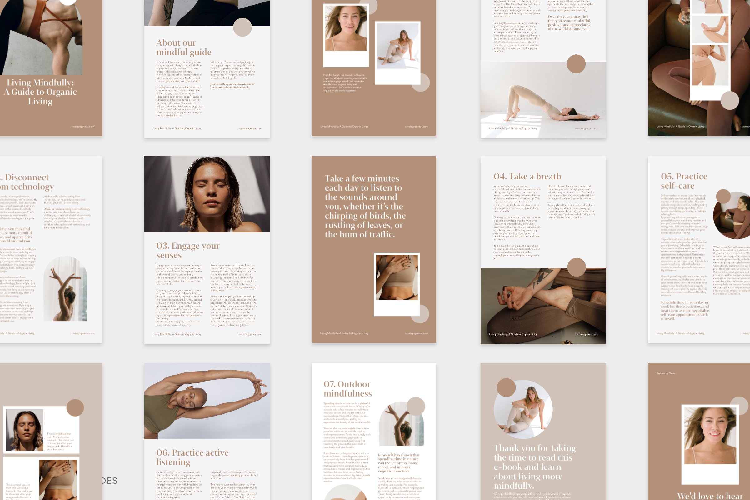 Ebook Template Pack – Savara – Mindful Yoga